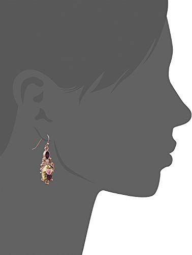 Rose Gold Manor House Floral Drop Earrings | Classic Historia