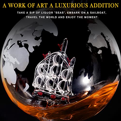 Globe Whiskey Decanter - Unique Gift for Him | Classic Historia