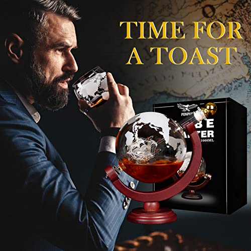Globe Whiskey Decanter - Unique Gift for Him | Classic Historia