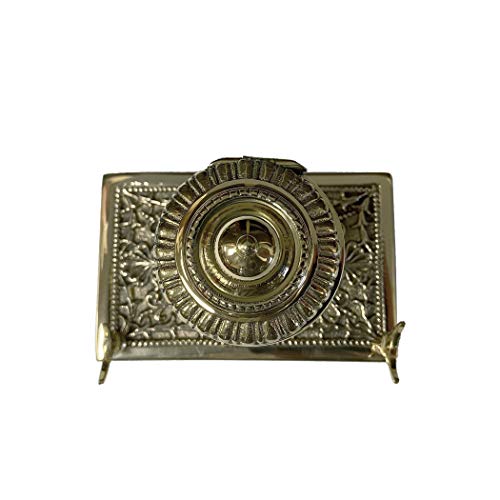 Brass Inkwell Pen Holder with Bone Nib