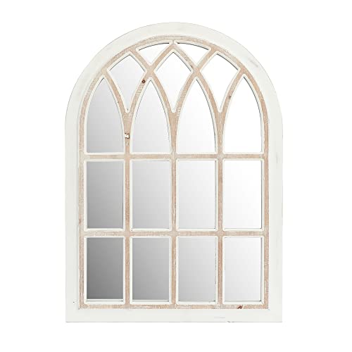 Flora Farmhouse Large White Wall Mirror