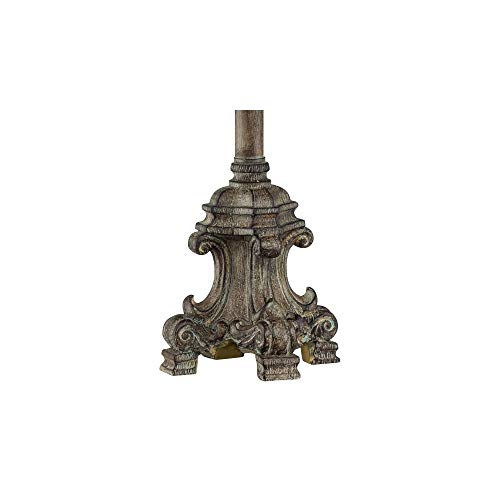 Beige Scroll Metal Buffet Table Lamp