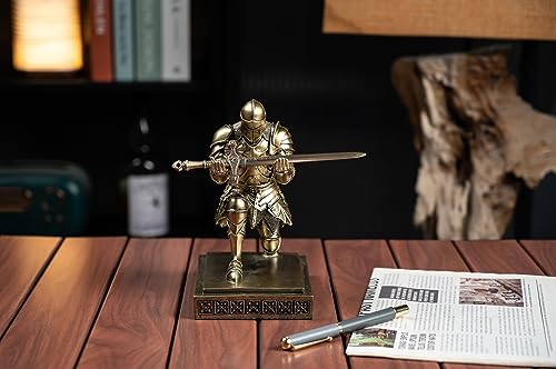 Medieval Knight Pen Holder with Letter Opener Gift 
