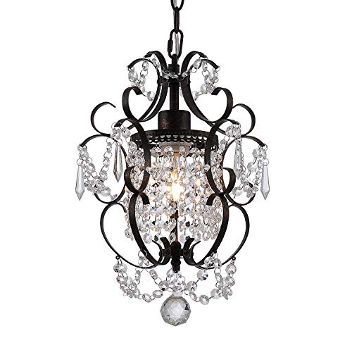 Elegant Mini Antique Bronze Crystal Chandelier Fixture | Classic Historia