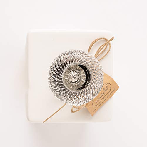 White Ceramic Tea Bag Caddy  