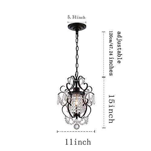 Elegant Mini Antique Bronze Crystal Chandelier Fixture | Classic Historia