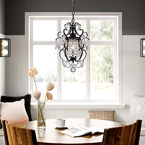 Elegant Mini Antique Bronze Crystal Chandelier Fixture | Classic Historia