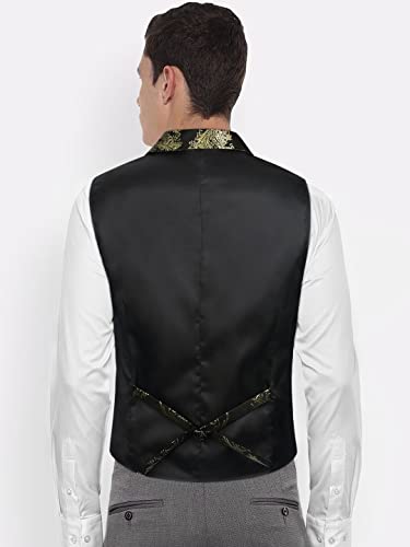 Victorian Gothic Gold Paisley Vest for Men