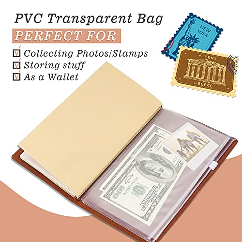 PRSTENLY Leather Journal: 140 Page Refillable Notebook