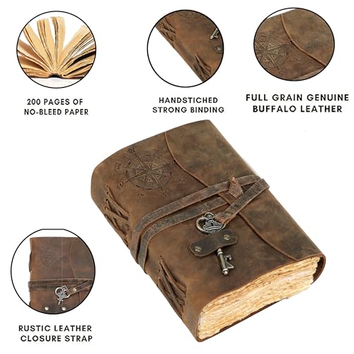 Vintage Leather Journal Handmade Notebook