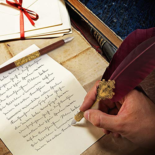 Feather Pen and Ink Set - Calligraphy Quill