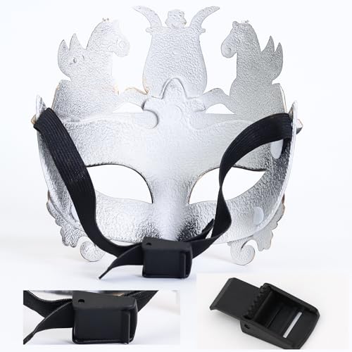 Masculine Greek Roman Soldier Venetian Mask for Men