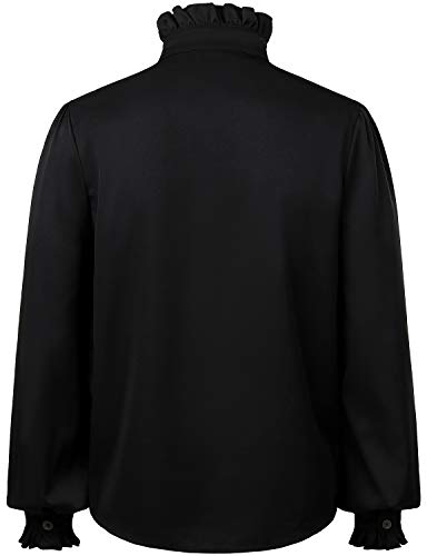 Mens Ruffle Pirate Shirt for Renaissance Cosplay