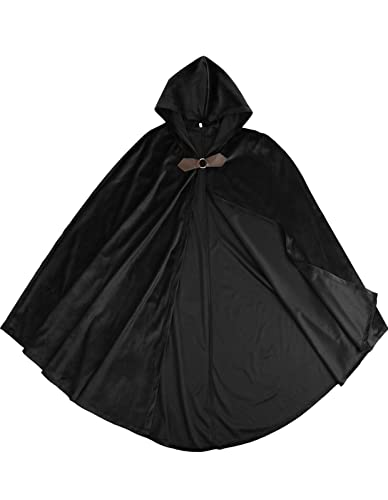 Velvet Hooded Cape for Men - Medieval Costume