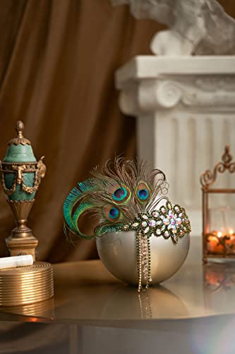 1920s Peacock Flapper Headband Hair Accessory