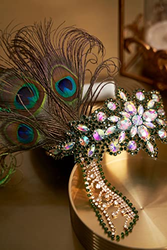1920s Peacock Flapper Headband Hair Accessory
