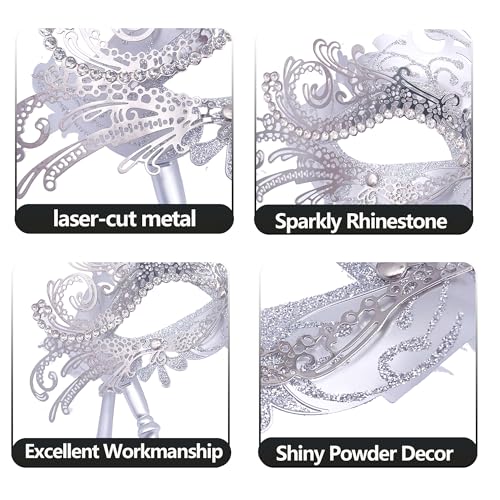 Stylish Silver Masquerade Mask for Any Occasion