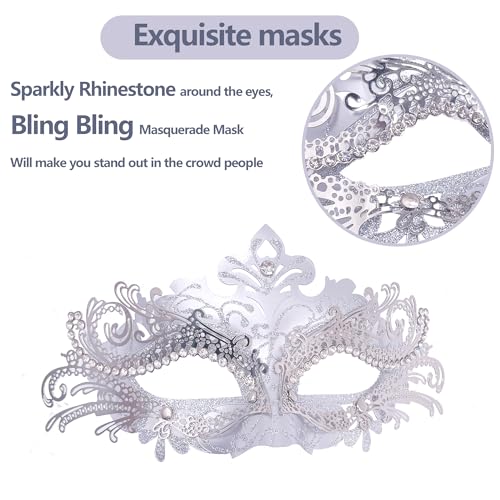 Stylish Silver Masquerade Mask for Any Occasion