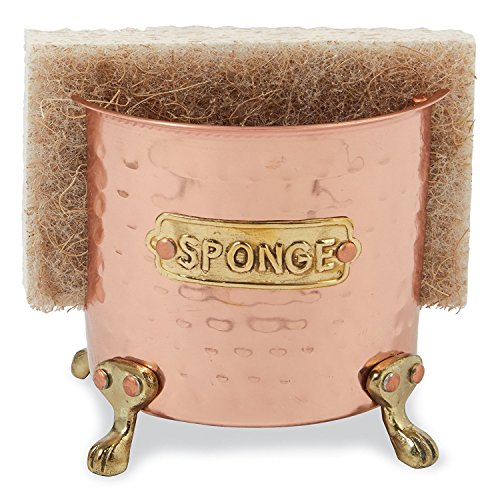 Copper Kitchen Sponge Holder Caddy by Mud Pie