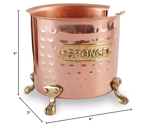 Copper Kitchen Sponge Holder Caddy by Mud Pie
