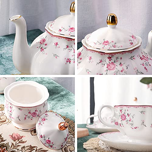 Vintage Floral Tea Set for Elegant Gatherings
