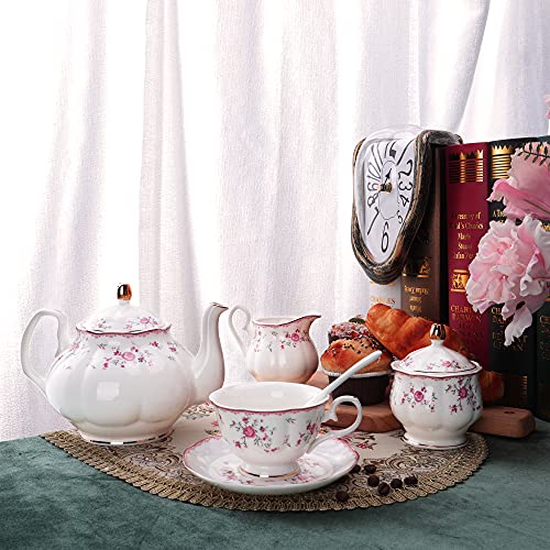 Vintage Floral Tea Set for Elegant Gatherings