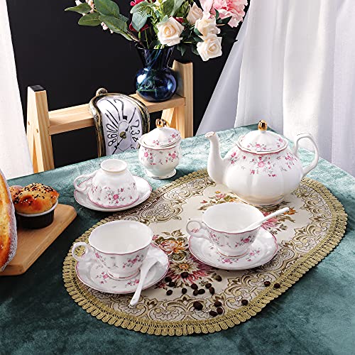 Vintage Floral Tea Set for Elegant Gatherings