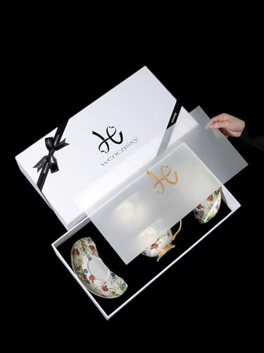 Floral Bone China Cups 