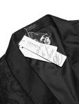 Floral Tuxedo Jacket for Men - Black Paisley