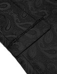 Floral Tuxedo Jacket for Men - Black Paisley