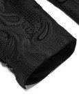 Floral Tuxedo Jacket for Men - Black Paisley