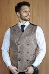 Paisley Brocade Suit Vest