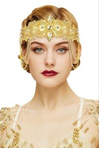 1920s Flapper Headband - Vintage Gatsby Accessory