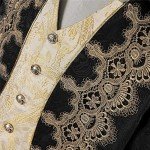 Men's Gothic Victorian Steampunk Frock Coat - Black
