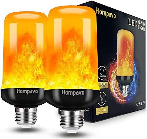 Flame Light Bulbs, 4 Flickering Modes