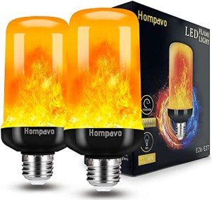 Flame Light Bulbs, 4 Flickering Modes