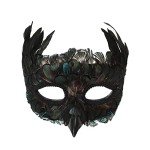 Feathered Bird Mask for Masquerade & Parties