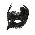 Feathered Bird Mask for Masquerade & Parties