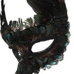 Feathered Bird Mask for Masquerade & Parties