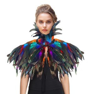Feather Collar Cape 