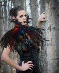 Feather Collar Cape 