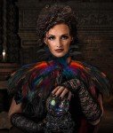 Feather Collar Cape 