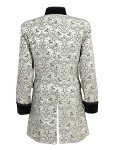 Men's Steampunk Gothic Tailcoat Jacket - Silver