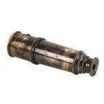 Vintage Marine Spyglass Telescope in Branded Wooden Box 