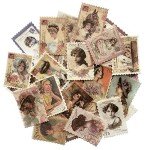 Vintage Stamp Stickers Set for Scrapbooking & Crafts