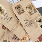 Vintage Stamp Stickers Set for Scrapbooking & Crafts