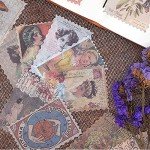 Vintage Stamp Stickers Set for Scrapbooking & Crafts
