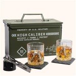 Titan Whiskey Glass Set with Tactical Display Box