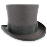 Theater-Quality Black Wool Felt Top Hat