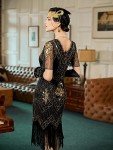 1920s Flapper Dress with Accessories - Great Gatsby